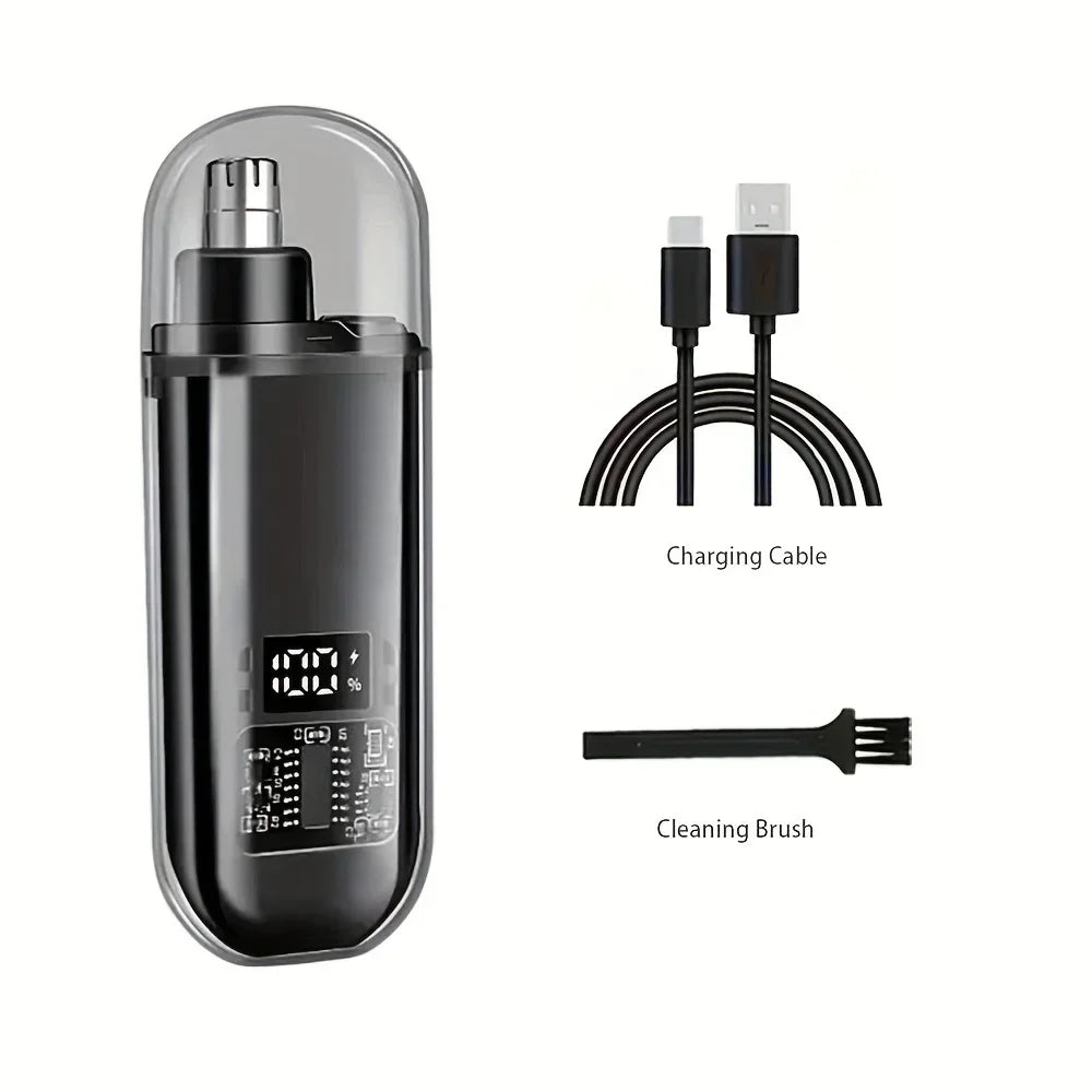 Aparador Elétrico de Nariz e Ouvidos – USB‑C Recarregável