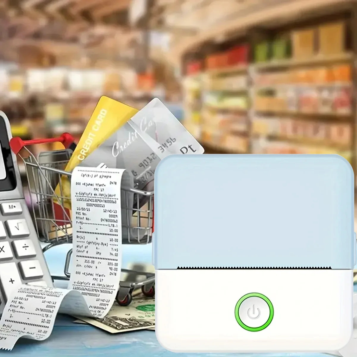 Mini Impressora de Etiquetas Bluetooth