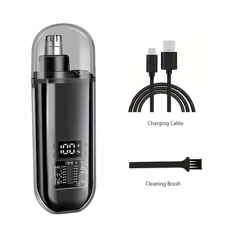 Aparador Elétrico de Nariz e Ouvidos – USB‑C Recarregável