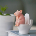 Porquinho Sentado na Sanita