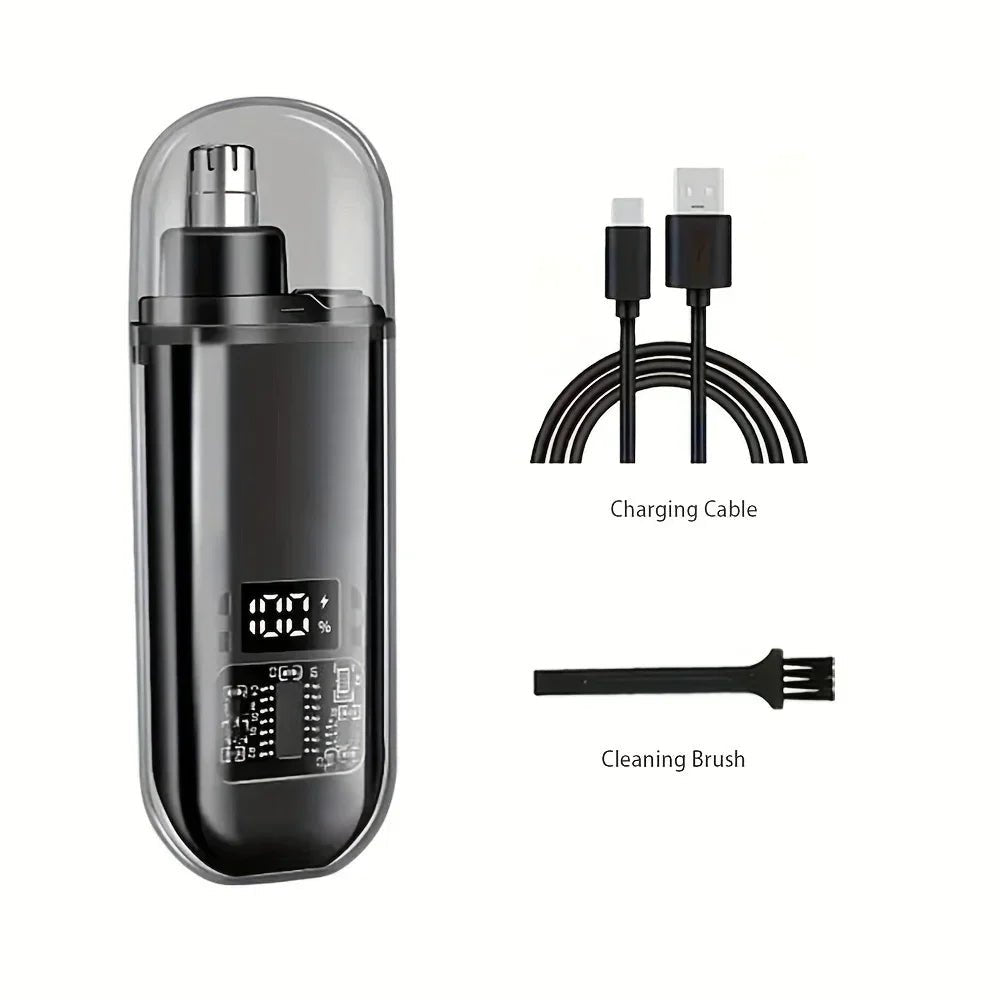 Aparador Elétrico de Nariz e Ouvidos – USB‑C Recarregável