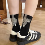 Meias 3D Gato - 2 Pares